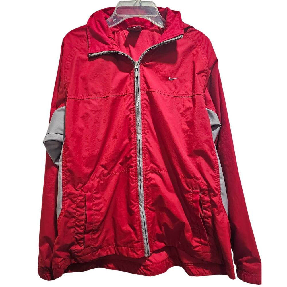 Nike Jacket Red Gray SIZE Medium